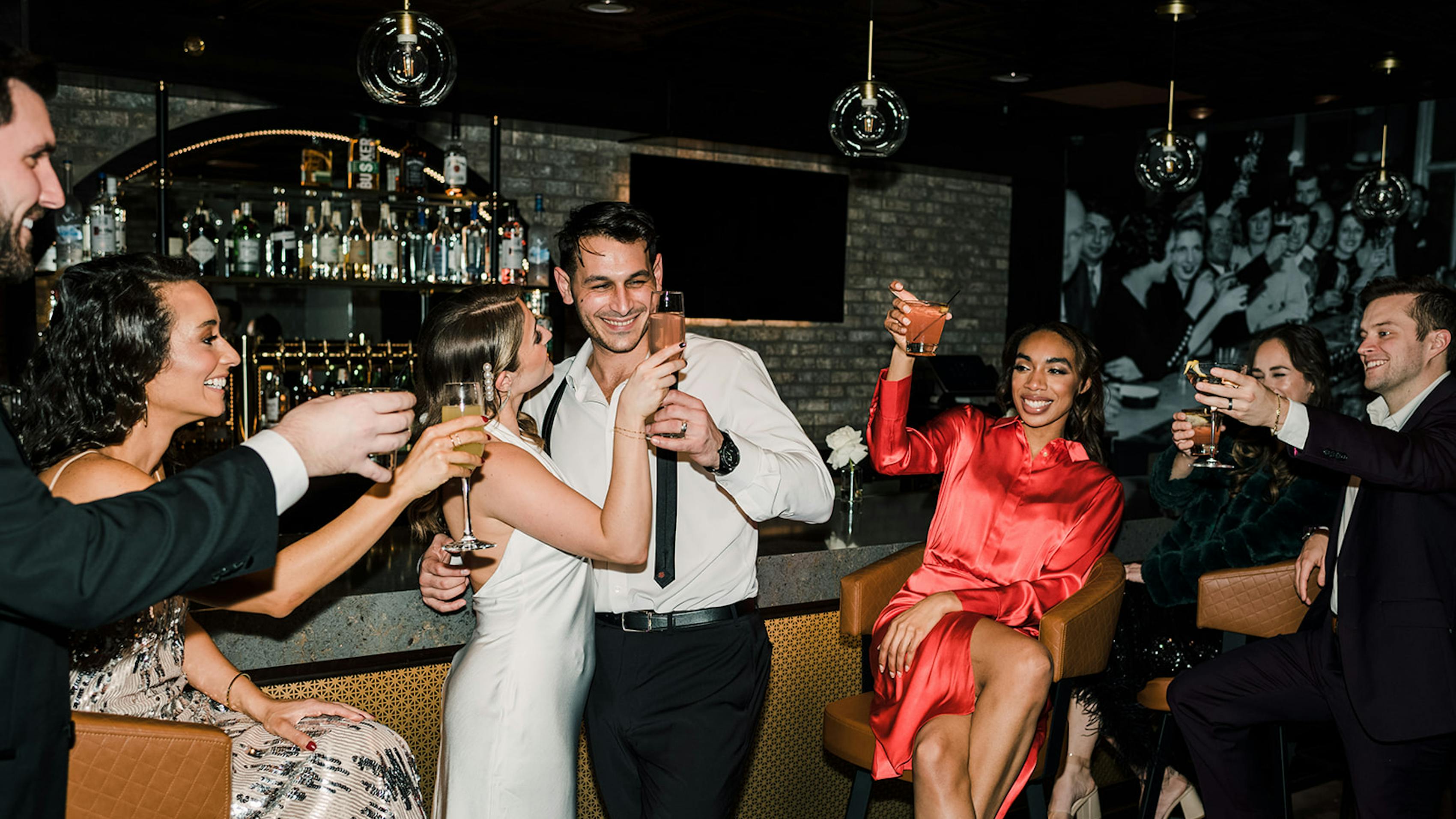 Guests enjoying a well-organized corporate event